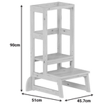 Παιδικός Πύργος Εκμάθησης Chiquel Pakoworld Τ.montessori Ξύλο σε Φυσική Απόχρωση 45.7x51x90εκ