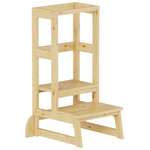 Παιδικός Πύργος Εκμάθησης Chiquel Pakoworld Τ.montessori Ξύλο σε Φυσική Απόχρωση 45.7x51x90εκ