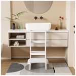 Παιδικός Πύργος Εκμάθησης Chiquel Pakoworld Τ.montessori Ξύλο σε Λευκή Απόχρωση 45.7x51x90εκ