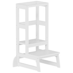 Παιδικός Πύργος Εκμάθησης Chiquel Pakoworld Τ.montessori Ξύλο σε Λευκή Απόχρωση 45.7x51x90εκ