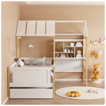 Παιδικό Κρεβάτι Bedria Pakoworld Τ.montessori Ξύλο σε Λευκή-Φυσική Απόχρωση 190x90εκ