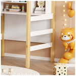 Παιδικό Κρεβάτι Bedria Pakoworld Τ.montessori Ξύλο σε Λευκή-Φυσική Απόχρωση 190x90εκ