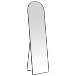 Καθρέπτης Plaza Pakoworld Αλουμίνιο σε Μαύρη Απόχρωση 40x28x150εκ