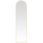 Καθρέπτης Plaza Pakoworld Αλουμίνιο σε Χρυσή Απόχρωση 40x28x150εκ