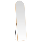 Καθρέπτης Plaza Pakoworld Αλουμίνιο σε Χρυσή Απόχρωση 40x28x150εκ