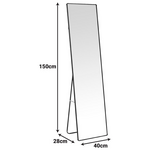 Καθρέπτης Moira Pakoworld Αλουμίνιο σε Χρυσή Απόχρωση 40x28x150εκ