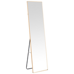 Καθρέπτης Moira Pakoworld Αλουμίνιο σε Χρυσή Απόχρωση 40x28x150εκ