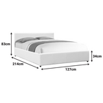 Κρεβάτι Dellia Pakoworld με Αποθηκευτικό Χώρο pu Μαύρο 150x200εκ