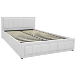 Κρεβάτι Huga Pakoworld με Αποθηκευτικό Χώρο Ύφασμα Γκρι 160x200εκ