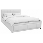 Κρεβάτι Huga Pakoworld με Αποθηκευτικό Χώρο Ύφασμα Γκρι 160x200εκ