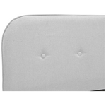 Κρεβάτι Lumilux Pakoworld Ύφασμα σε Γκρι Απόχρωση 100x200εκ