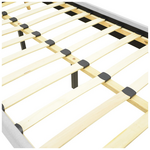 Κρεβάτι Lumilux Pakoworld Ύφασμα σε Γκρι Απόχρωση 100x200εκ