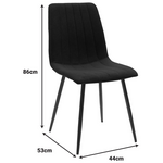 Τραπεζαρία Natali-Noor Pakoworld σετ 5τεμ  mdf Γκρι-Μαύρο-Πόδια Φυσικό 120x80x76εκ