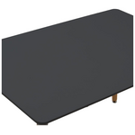 Τραπεζαρία Natali-Noor Pakoworld σετ 5τεμ  mdf Μαύρο-Πόδια Φυσικό 120x80x76εκ