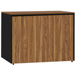 Ντουλάπια Γραφείου Χαμηλά Επαγγελματικά Oscar Pakoworld Καρυδί-Ανθρακί 200x40x80εκ