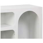 Μπουφές Emersi Pakoworld με Ράφια mdf σε Λευκή Απόχρωση 164x34x76εκ