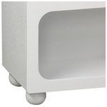 Μπουφές Emersi Pakoworld με Ράφια mdf σε Λευκή Απόχρωση 164x34x76εκ