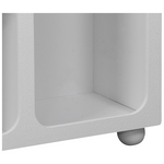 Μπουφές Emersi Pakoworld με Ράφια mdf σε Λευκή Απόχρωση 164x34x76εκ