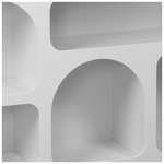 Μπουφές Emersi Pakoworld με Ράφια mdf σε Λευκή Απόχρωση 164x34x76εκ