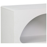 Βιβλιοθήκη-Ραφιέρα Emersi Pakoworld mdf σε Λευκή Απόχρωση 70x35x100εκ