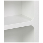 Βιβλιοθήκη-Ραφιέρα Emersi Pakoworld mdf σε Λευκή Απόχρωση 70x35x100εκ