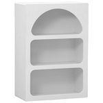 Βιβλιοθήκη-Ραφιέρα Emersi Pakoworld mdf σε Λευκή Απόχρωση 70x35x100εκ