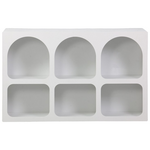 Μπουφές Emersi Pakoworld με Ράφια mdf σε Λευκή Απόχρωση 120x35x76εκ