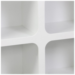 Μπουφές Emersi Pakoworld με Ράφια mdf σε Λευκή Απόχρωση 120x35x76εκ