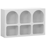 Μπουφές Emersi Pakoworld με Ράφια mdf σε Λευκή Απόχρωση 120x35x76εκ