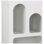 Βιβλιοθήκη Emersi Pakoworld mdf σε Λευκή Απόχρωση 48x35x180εκ