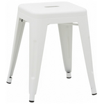 Σκαμπό Utopia Pakoworld Μέταλλο σε Λευκή ματ Απόχρωση 30x30x45εκ