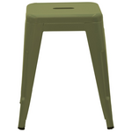 Σκαμπό Utopia Pakoworld Μέταλλο σε Λαδί Απόχρωση 30x30x45εκ