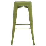 Σκαμπό Μπαρ Utopia Pakoworld Μέταλλο σε Λαδί Απόχρωση 42x42x76εκ