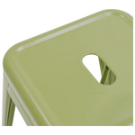 Σκαμπό Μπαρ Utopia Pakoworld Μέταλλο σε Λαδί Απόχρωση 42x42x76εκ