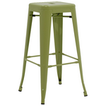 Σκαμπό Μπαρ Utopia Pakoworld Μέταλλο σε Λαδί Απόχρωση 42x42x76εκ