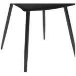 Καρέκλα Noor Pakoworld Μαύρο Ύφασμα και Μεταλλικό Πόδι 44x53x86εκ