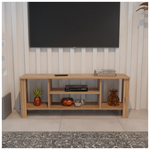Έπιπλο Τηλεόρασης Seref Pakoworld σε oak Απόχρωση 120x30x47εκ