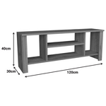 Έπιπλο Τηλεόρασης Seref Pakoworld σε oak Απόχρωση 120x30x47εκ