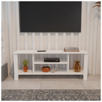 Έπιπλο Τηλεόρασης Seref Pakoworld σε Λευκή Απόχρωση 120x30x47εκ