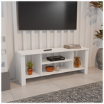 Έπιπλο Τηλεόρασης Seref Pakoworld σε Λευκή Απόχρωση 120x30x47εκ