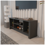 Έπιπλο Τηλεόρασης Seref Pakoworld σε Ανθρακί Απόχρωση 120x30x47εκ