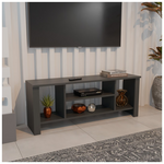 Έπιπλο Τηλεόρασης Seref Pakoworld σε Ανθρακί Απόχρωση 120x30x47εκ