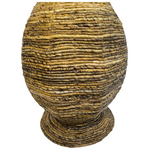 Διακοσμητικό Βάζο Strail Inart Banana Rope σε Φυσική Απόχρωση Φ40x100εκ