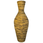 Διακοσμητικό Βάζο Lerpon Inart Banana Rope σε Φυσική Απόχρωση Φ40x100εκ