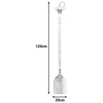 Διακοσμητικό Τοίχου Κουπί Boon Inart Μαόνι Ξύλο σε Λευκή-Φυσική Απόχρωση 20x3x120εκ