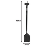 Διακοσμητικό Τοίχου Κουπί Boon Inart Μαόνι Ξύλο σε Μαύρη-Φυσική Απόχρωση 20x3x120εκ