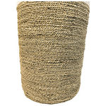 Διακοσμητικό Καλάθι Fesia Inart σετ 3τεμ Seagrass σε Φυσική-Λευκή Απόχρωση