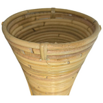 Βάζο Virnia Inart pe Rattan σε Φυσική Απόχρωση Φ40x100εκ