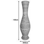 Βάζο Virnia Inart pe Rattan σε Φυσική Απόχρωση Φ40x100εκ