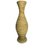 Βάζο Virnia Inart pe Rattan σε Φυσική Απόχρωση Φ40x70εκ